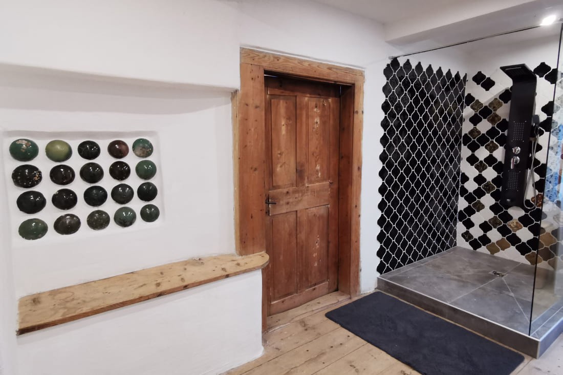 Badezimmer auf der Alm