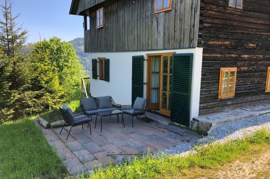 Eigene Terrasse auf der Alm